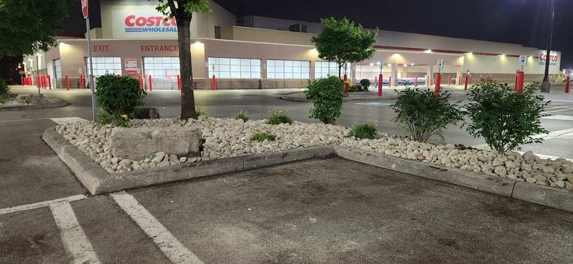 Concrete area after renovation